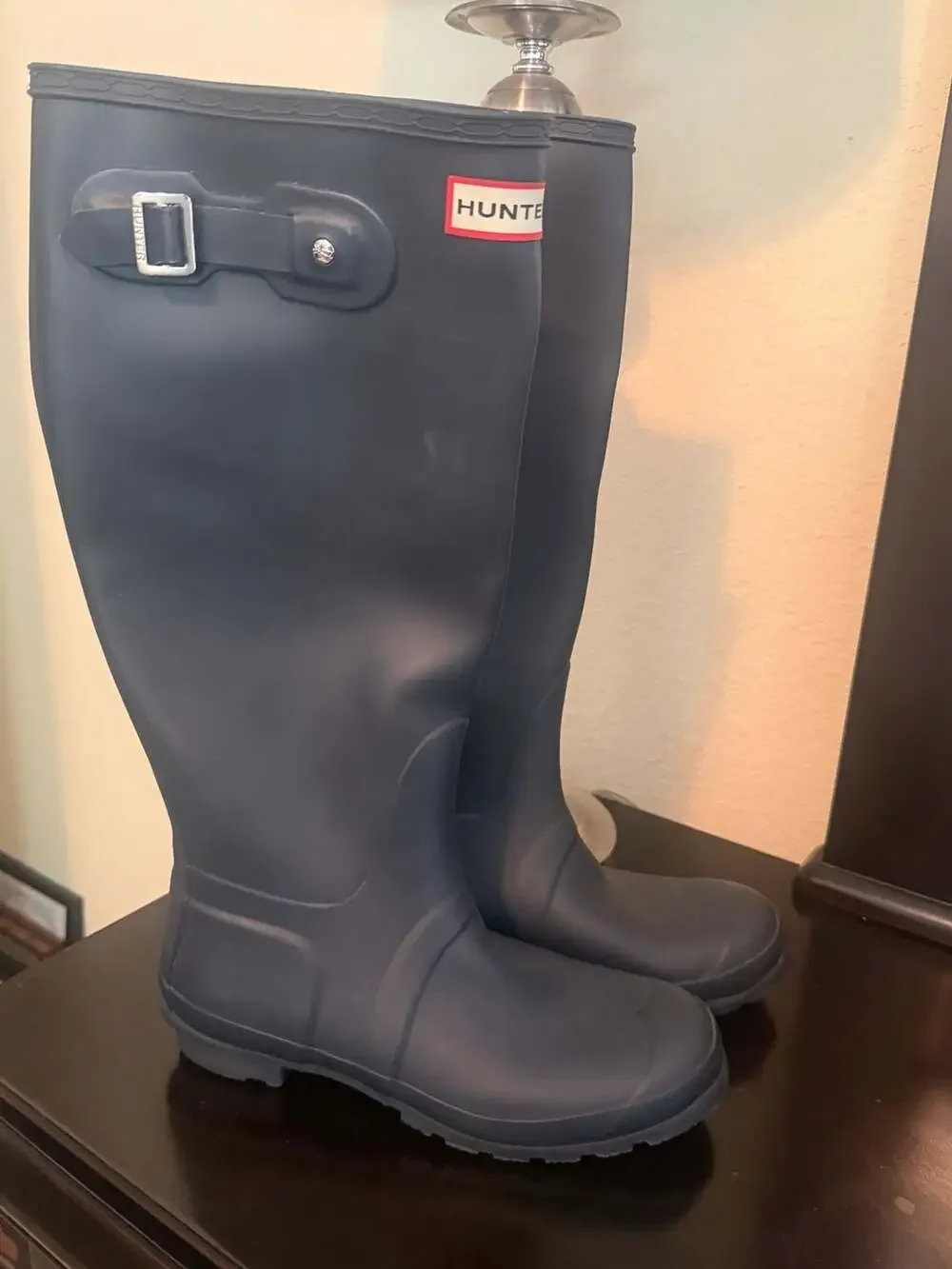 Hunter Women's Original Tall Rain Boots Navy Size US 8 / EU 39